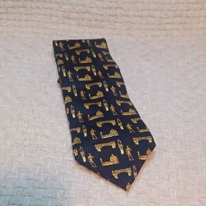 Mens Black Silk Tie